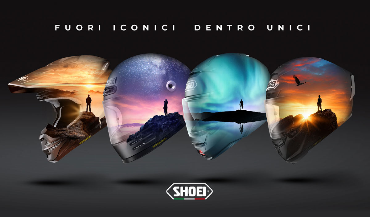 Shoei - Fuori iconici. Dentro unici.